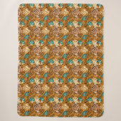 Boho Luipaardprint Levendig Abstracte Fleece Deken (Voorkant)