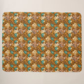 Boho Luipaardprint Levendig Abstracte Fleece Deken (Voorkant (horizontaal))
