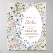 Boho Luxuriant boeket Zomerblos Mijn water brak Poster (Voorkant)