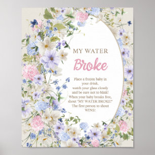 Boho Luxuriant boeket Zomerblos Mijn water brak Poster
