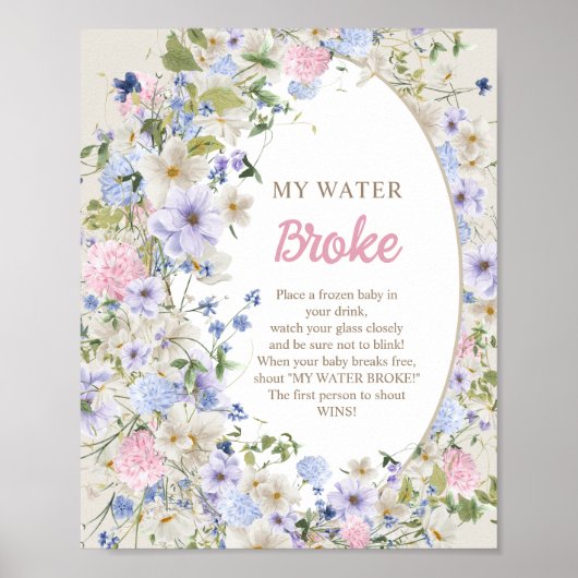 Boho Luxuriant boeket Zomerblos Mijn water brak Poster (Voorkant)
