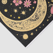 Boho Maan en Bloemen 10 Decoupage Papier (Detail)