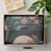 Boho Maan en Bloemen 7 Decoupage Papier (Geschenk)