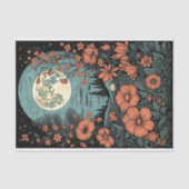 Boho Maan en Bloemen 8 Decoupage Papier (Voorkant)