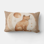 Boho Maan Kat Design Kussen (Achterkant)