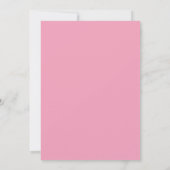 Boho Maan Kristallen Veren Roze Bloemen Trouwset Bedankkaart (Achterkant)