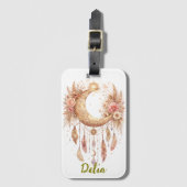 Boho Maan Mystieke Sfeer Bagagelabel (Voorkant (verticaal))