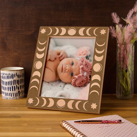 Boho Maanfase Hemelse Gegraveerde Lijst Lijstjes