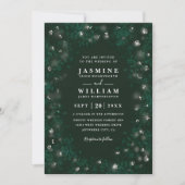 Boho Maanverlichte Tuin Rustieke Elegante QR Code  Kaart (Voorkant)
