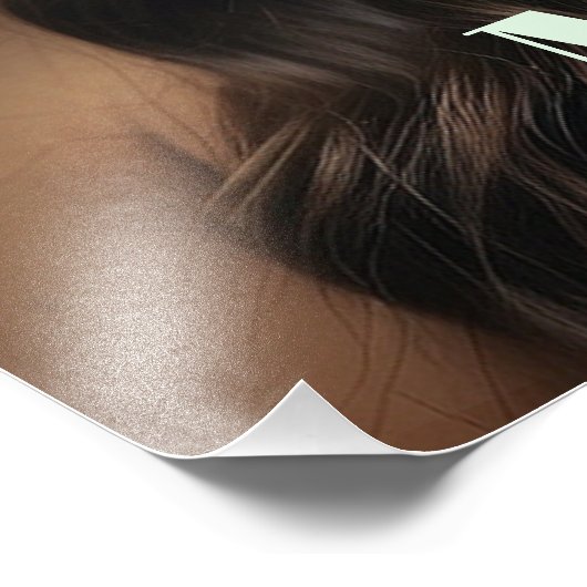 *~* Boho MAART AP53 Hoofdadres AQUAMARINE Foto Afdruk (Hoek)