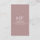 Boho Macrame Artist Handmade Art Designer Blush Visitekaartje (Achterkant)