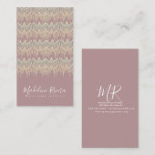 Boho Macrame Artist Handmade Art Designer Blush Visitekaartje (Voorkant / Achterkant)