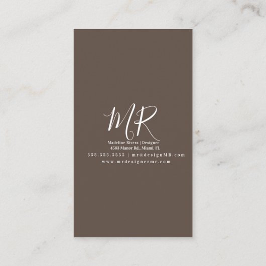 Boho Macrame Artist Handmade Art Designer Visitekaartje (Achterkant)