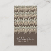 Boho Macrame Artist Handmade Art Designer Visitekaartje (Voorkant)