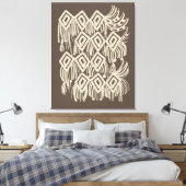Boho Macrame Hangende Schilderij Canvas Afdruk (Insitu (Slaapkamer))