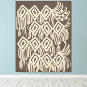 Boho Macrame Hanging Painting Canvas Afdruk (Insitu (Houten vloer))