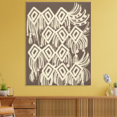 Boho Macrame Hanging Painting Canvas Afdruk (Insitu (Woonkamer))