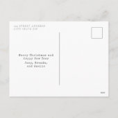 Boho Macrame kerstboom Feestdagenkaart (Achterkant)