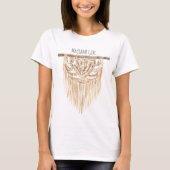 Boho Macrame Meisje T-shirt (Voorkant)