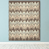 Boho Macrame Schilder Doodle Art Canvas Afdruk (Insitu (Houten vloer))