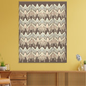 Boho Macrame Schilder Doodle Art Canvas Afdruk (Insitu (Woonkamer))