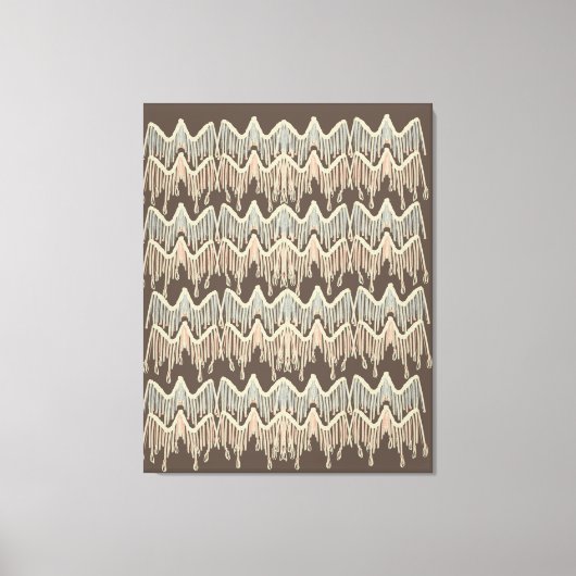 Boho Macrame Schilder Doodle Art Canvas Afdruk (Voorkant)