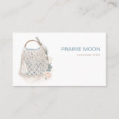 Boho Macrame Waterverf Tas Visitekaartje (Voorkant)