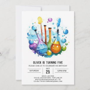 Boho Mad Scientist Discovery Verjaardag Kaart