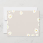 Boho madelief bloem baby shower bedankkaart (Achterkant)
