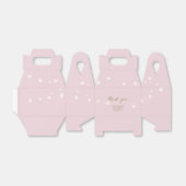 Boho madeliefjes blush roze goud oh baby meisje do bedankdoosjes (Uitgevouwen)