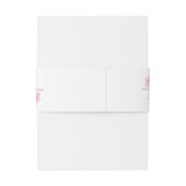 Boho Magenta Hot Pink Bloemen Huwelijk Uitnodigingen Wikkel (Achterkant Voorbeeld)