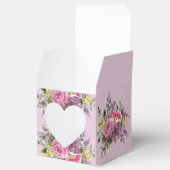 Boho Magenta Paarse Roze Mauve Bloemenbruiloft Bedankdoosjes (Geopend)