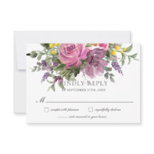 Boho Magenta Paarse Roze Mauve Bloemenbruiloft