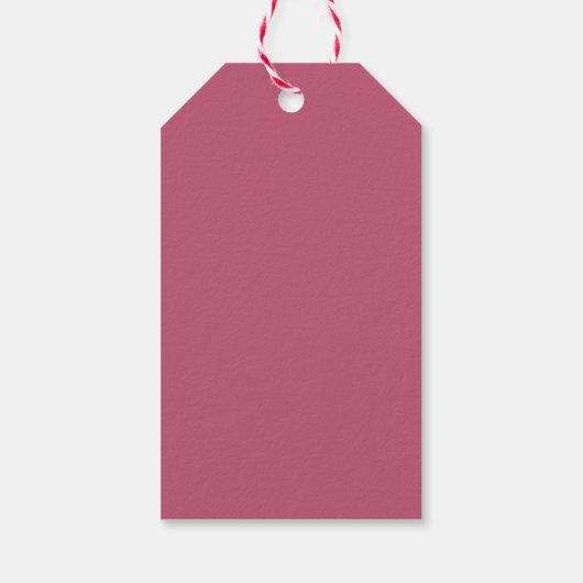 Boho Magenta Roze Roze Bloemige Bruiloft Favor Cadeaulabel (Achterkant)