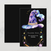 Boho Magic Bewerkbare Heks Verjaardag Bedankkaart (Voorkant / Achterkant)