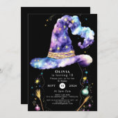 Boho Magic Editable Wizard Verjaardag Kaart (Voorkant / Achterkant)