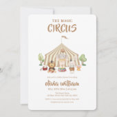 Boho Magical Safari Carnival Circus Baby shower Kaart (Voorkant)