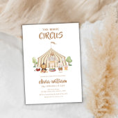 Boho Magical Safari Carnival Circus Baby shower Kaart