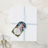 Boho Magical Wolf Baby shower Cadeaulabel (Met Touw)