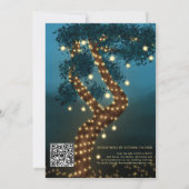 Boho magisch betoverend bosbos bruiloft kaart (Achterkant)