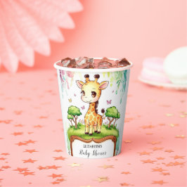 Boho Magische Giraffe Baby shower Papieren Bekers