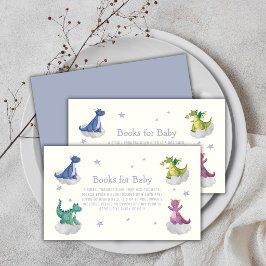 Boho Magische Hemel Draak Boeken Voor Baby Shower Informatiekaartje