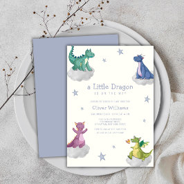 Boho Magische Kleine Draak Baby Borrel Kaart