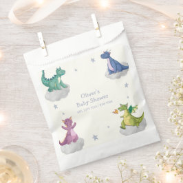 Boho Magische Kleine Sterren Draak Baby Shower Bedankzakje