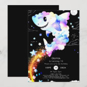 Boho Magische Marine Haai Verjaardag Kaart (Voorkant / Achterkant)