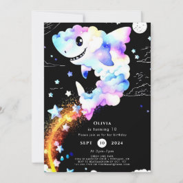 Boho Magische Marine Haai Verjaardag Kaart