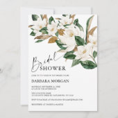 Boho Magnolia Bridal Shower Uitnodiging (Voorkant)