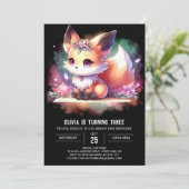Boho Majestic Fox Verjaardag digitaal Kaart (Staand voorkant)