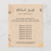 Boho Make-up Artiesten Flyer | Scan de QR-code (Voorkant)