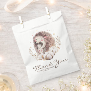 Boho mama en Baby egel Baby shower Dank u Bedankzakje